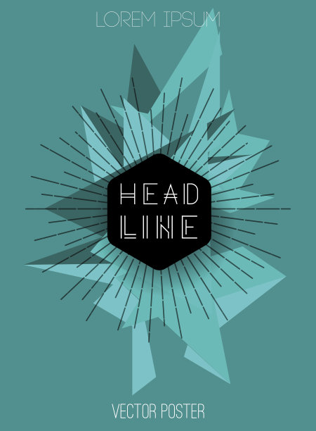 矢量背景与三角形。复古风格的设计海报或图片下载