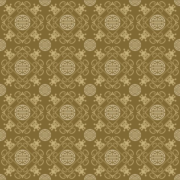 亚洲风格图案无缝纹理素材图片