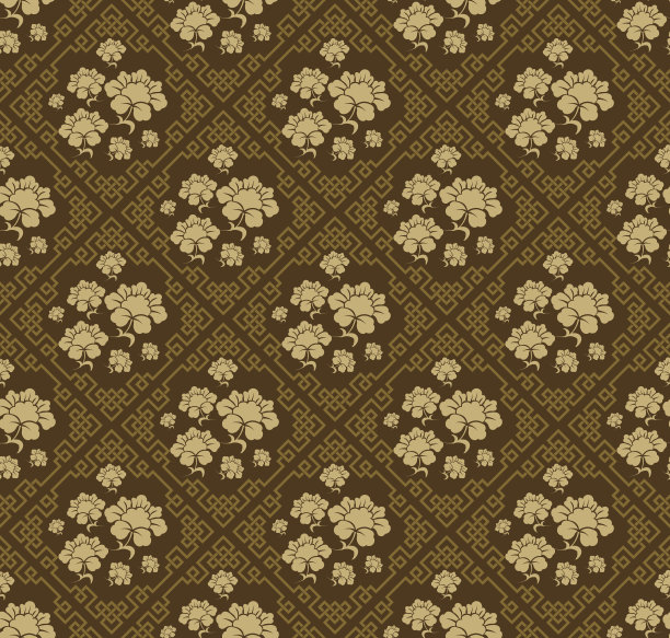 无缝图案时尚质感亚洲图片下载