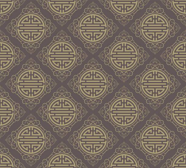 亚洲风格图案无缝纹理图片下载