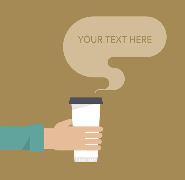 手里拿着一杯热饮。咖啡把图片下载