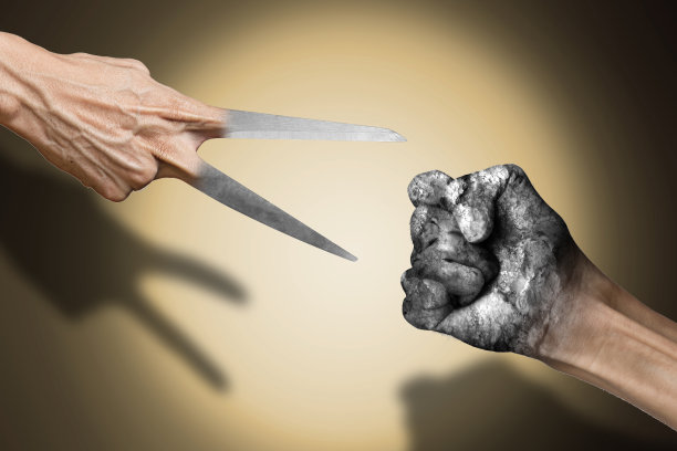 石头纸剪刀图片下载