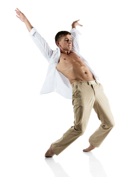 白人男性舞者图片下载