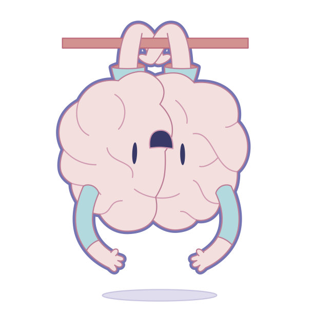 倒置，收集大脑素材图片