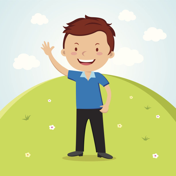 快乐的人招手，快乐的日子!图片下载