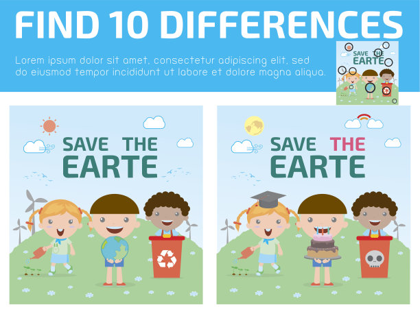 发现差异，孩子的游戏图片下载