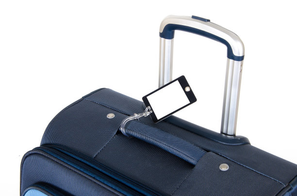 带空白空白标签的旅行箱图片下载