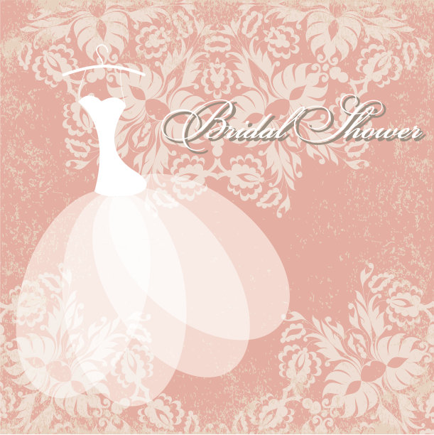 新娘送礼会卡。图片下载