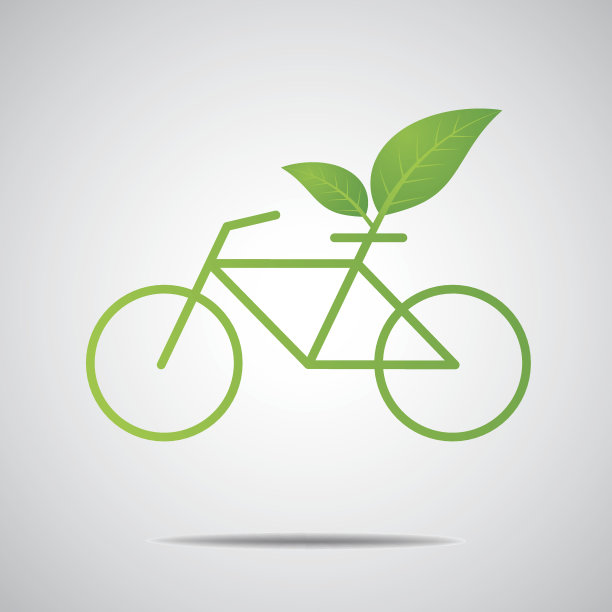 生态绿色自行车图片下载