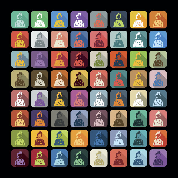 平面设计:女售货员图片下载