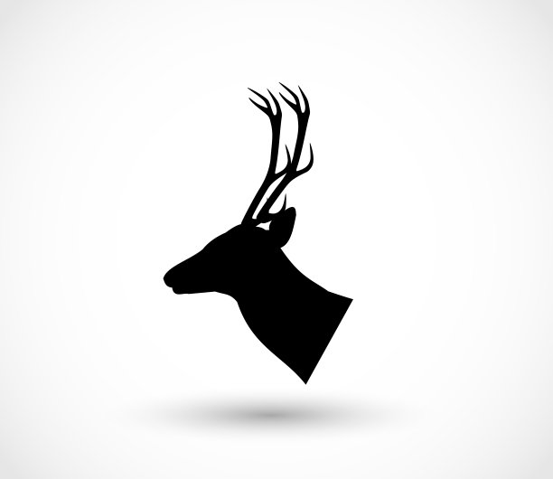 鹿头插图图片下载