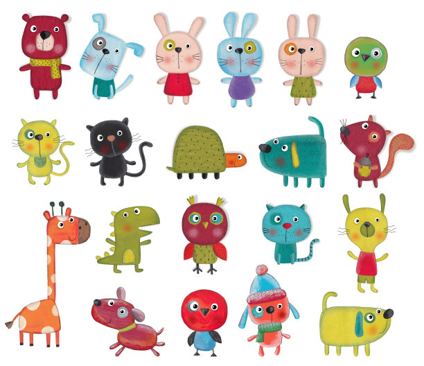 兔子插画素材ID：128541700