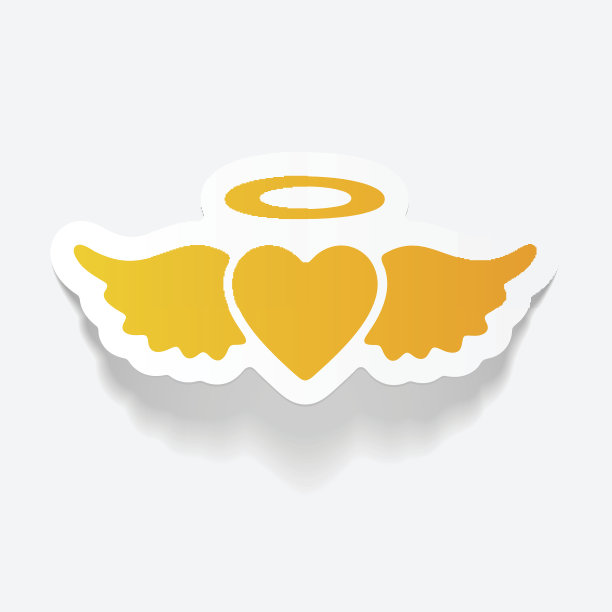 写实设计元素:心天使图片下载