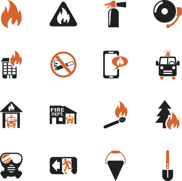 消防队图标集图片下载