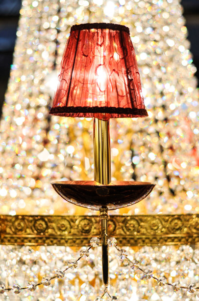 水晶吊灯的细节图片下载