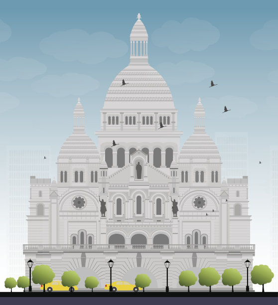 圣心大教堂，法国巴黎图片下载