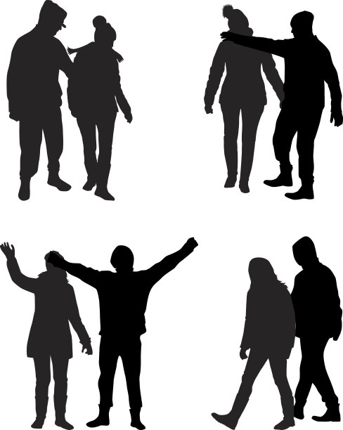 几个剪影图片下载