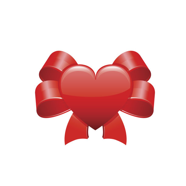 红色的蝴蝶结。向量图片下载