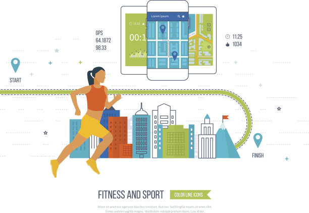 跑步的女人。健康的生活方式，健身和体育活动的概念。图片下载