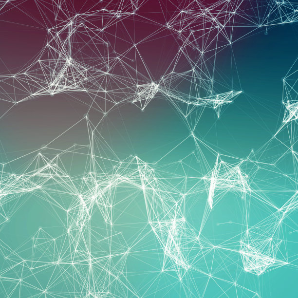 深海水下抽象背景。连接的点图片下载