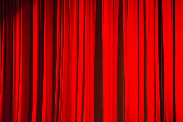 红剧场窗帘图片下载