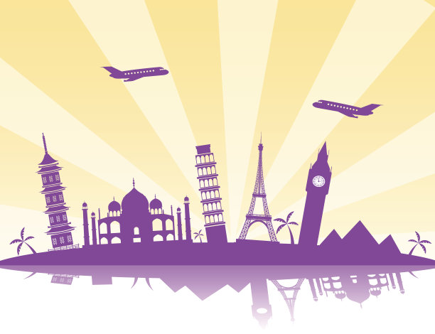 旅行背景矢量图图片下载
