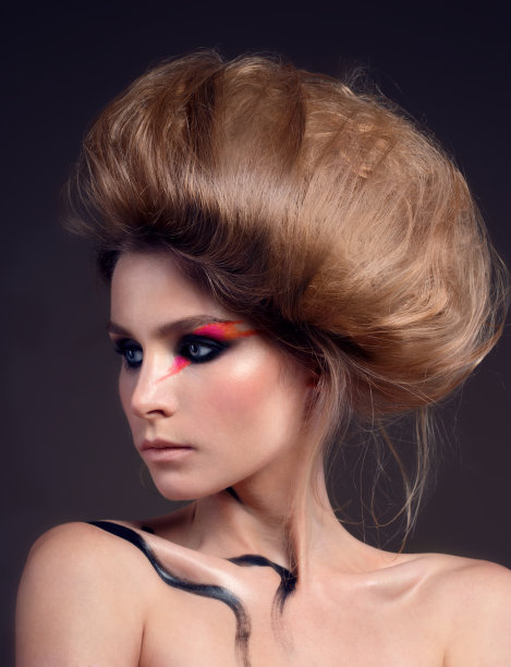 艺术发型和化妆图片下载