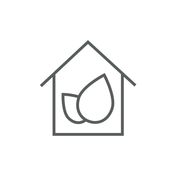 环保房屋线性图标图片下载