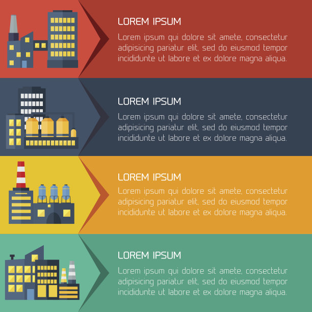 现代平面城市背景信息图图片下载