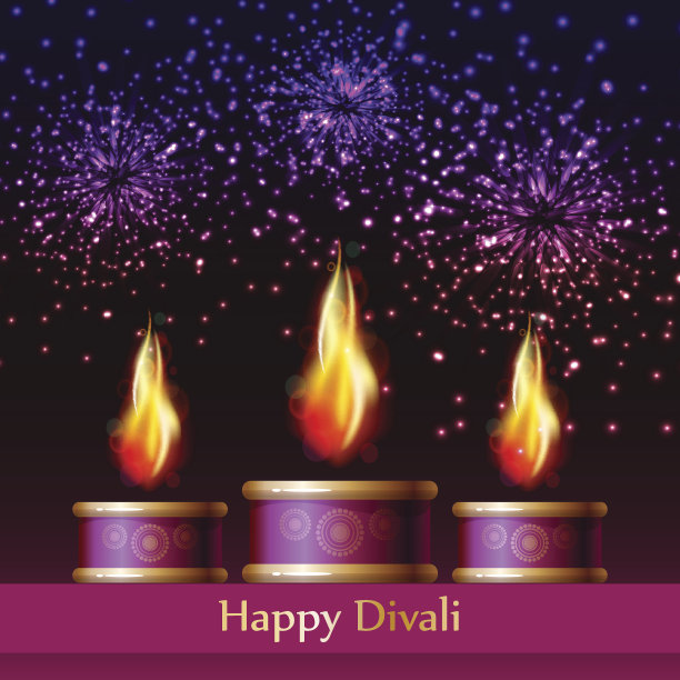 排灯节节日背景图片下载