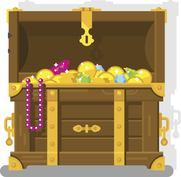 装有金币的宝箱图片下载