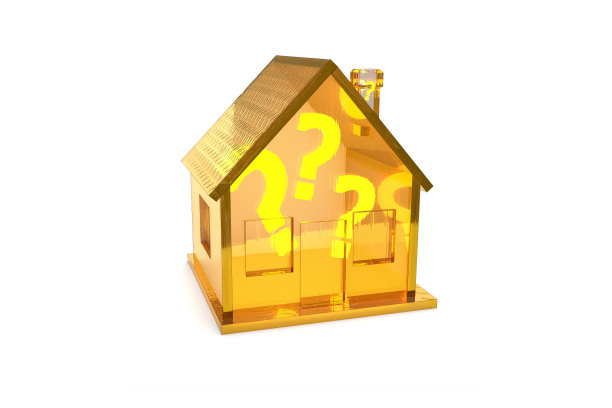 透明的金色房子里面有问题图片下载