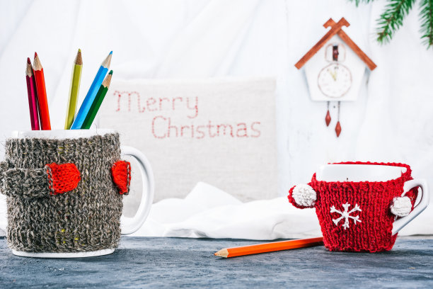 马克杯绘画家族图片下载