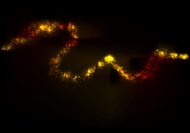 闪亮的金色抽象波浪图片下载