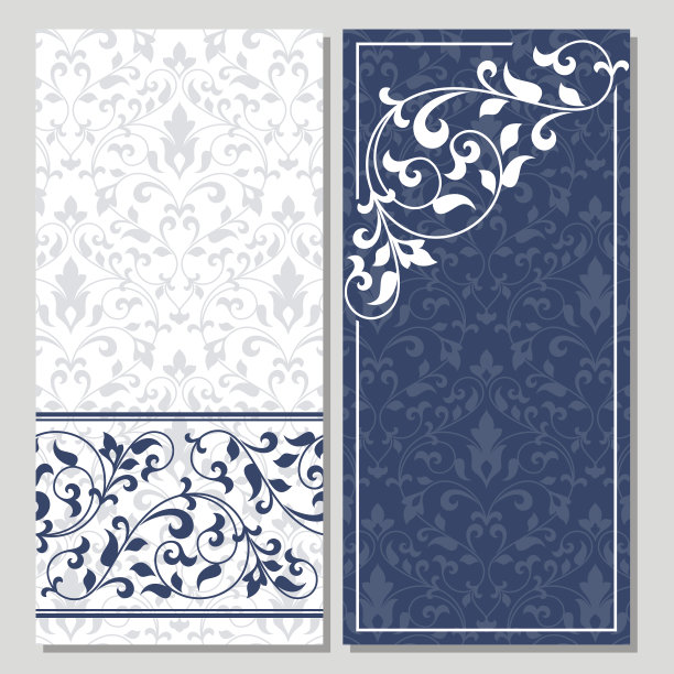 两张老式贺卡。图片下载