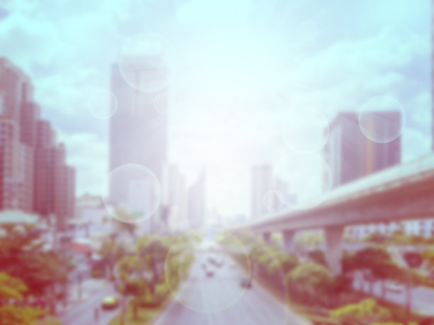 模糊的城市背景图片下载