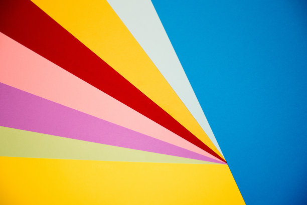 彩色纸张几何平面构成背景图片下载