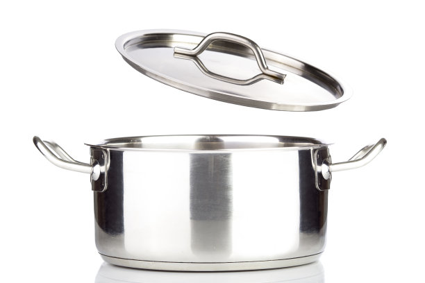 煮锅孤立上白图片下载