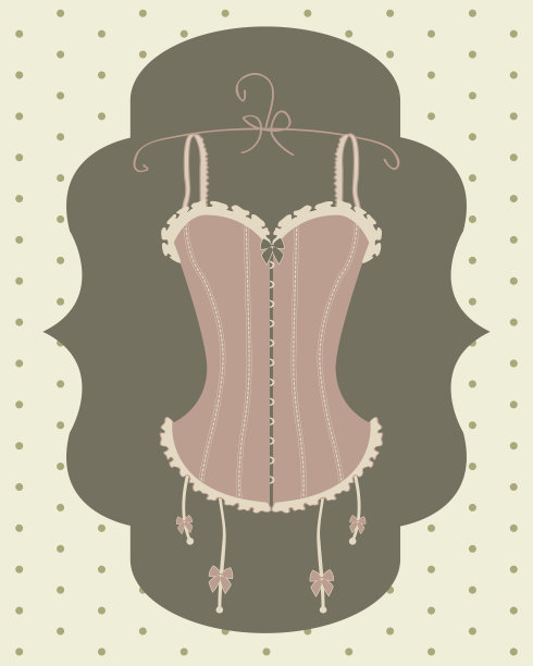 复古胸衣图片下载