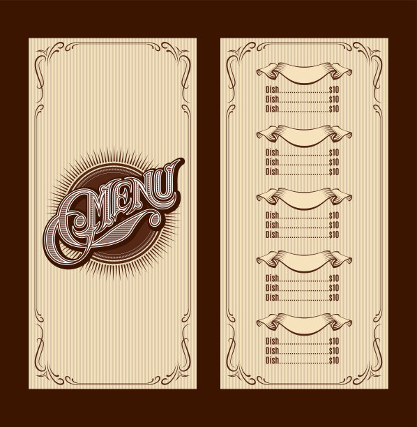 模板为菜单的封面图片下载