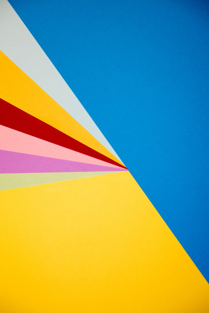 彩色纸张几何平面构成背景图片下载