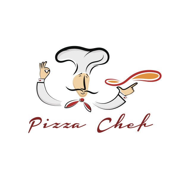 披萨大厨卡通插画图片下载