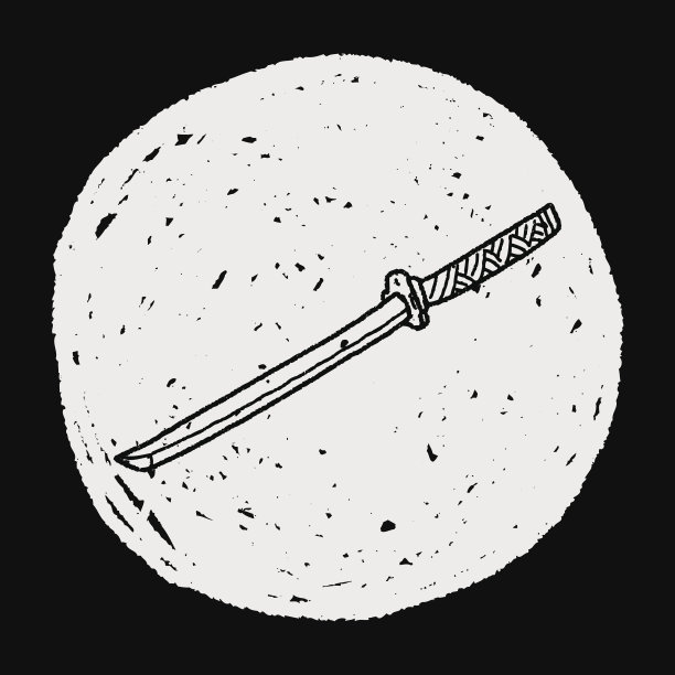 日本刀涂鸦图片下载