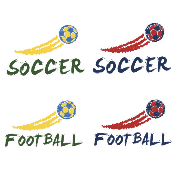 足球和足球插图图片下载
