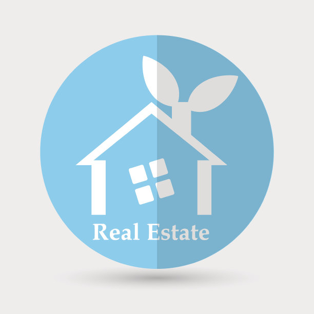 房子图标上的白色背景图片下载