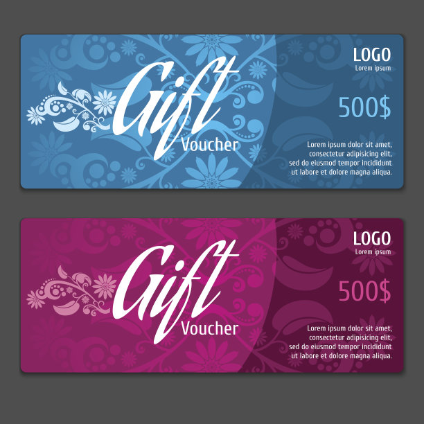 矢量礼品券券券图片下载