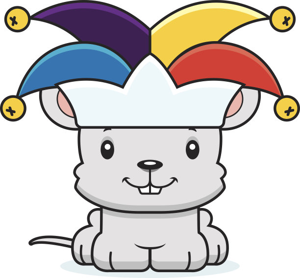 卡通微笑小丑老鼠图片下载