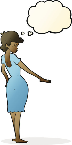 卡通美女看着指甲用思想泡泡图片下载