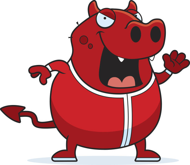 穿着睡衣的卡通魔鬼图片下载