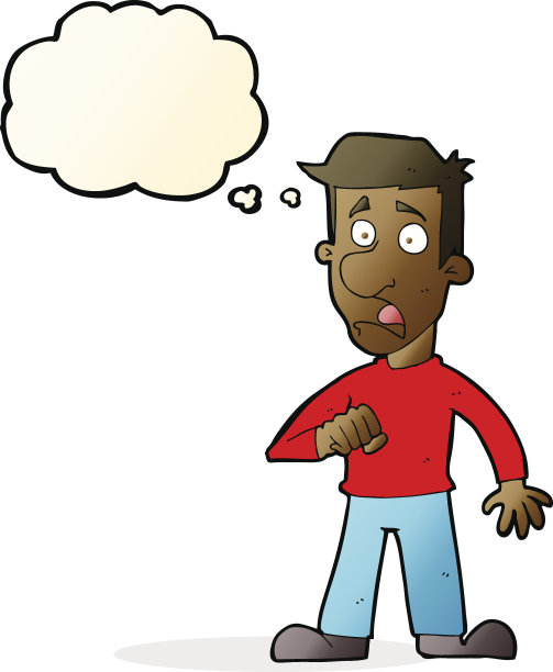 卡通震惊了男人的思想泡泡图片下载